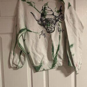 Highland Cow "Jolly Heifer" Unisex Sweatshirt Multicolor Size Standard M